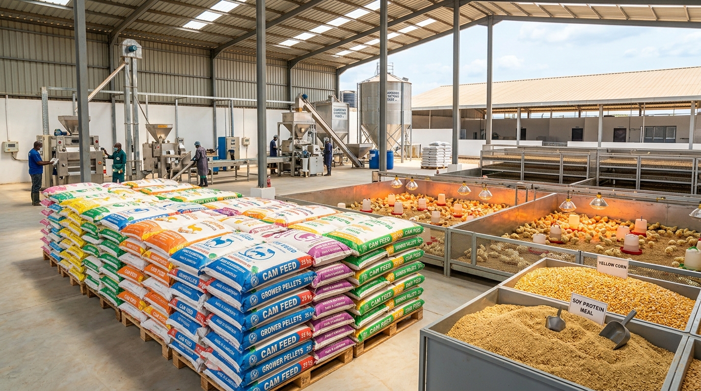 Unité de provenderie et nutrition animale moderne au Cameroun